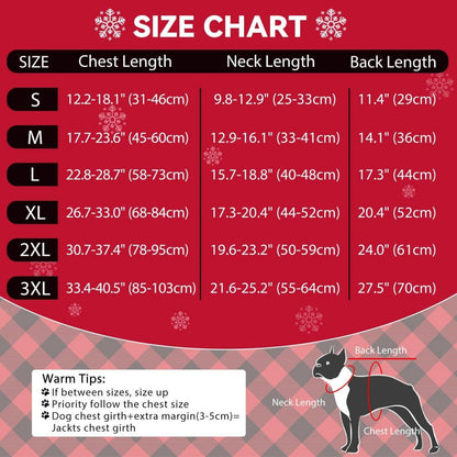 Hunde Wintermantel Reflektierende Weste Wasserdicht Rot XXXL