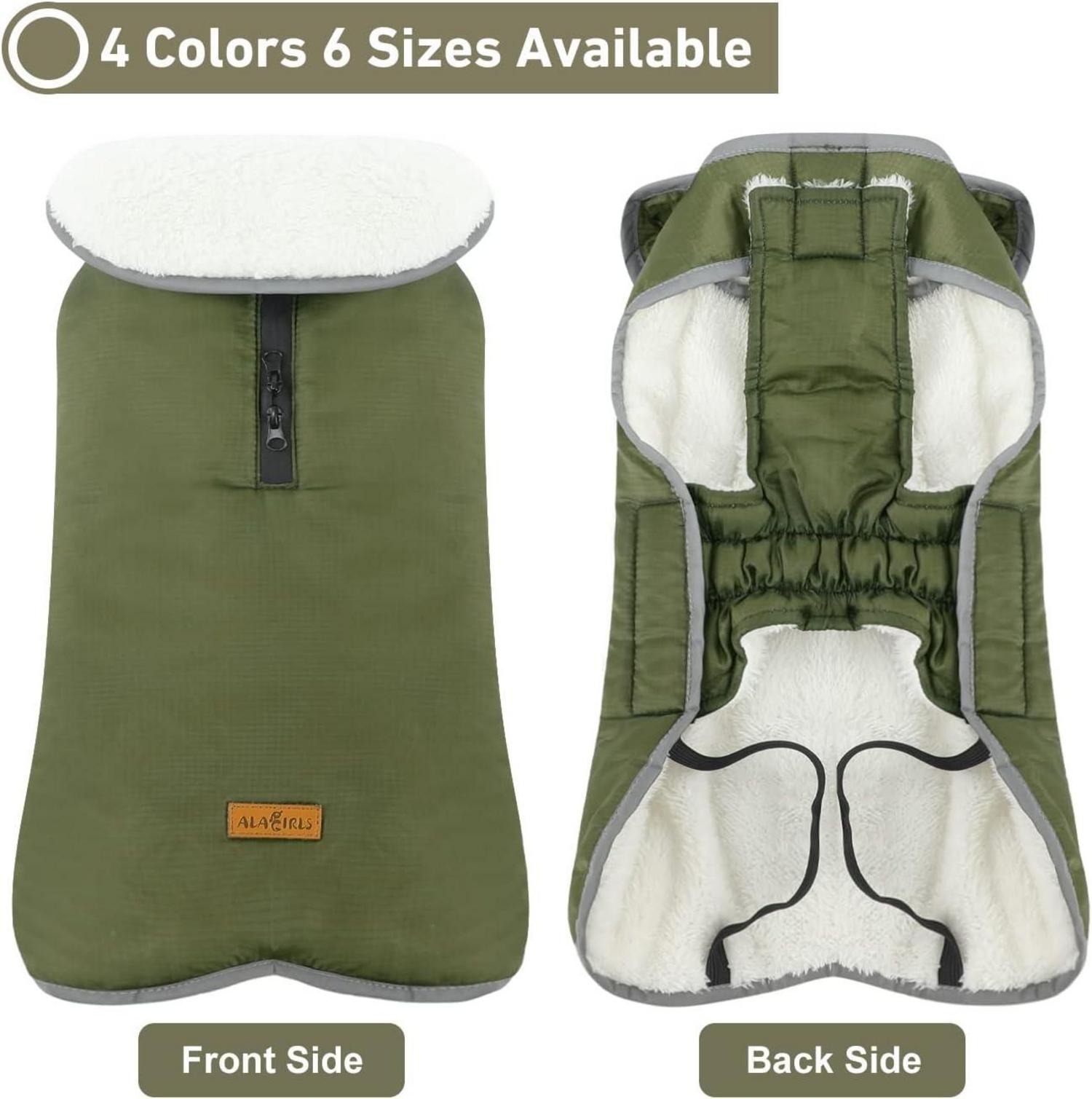 Wasserdichter Winter Fleece Hundemantel für mittlere