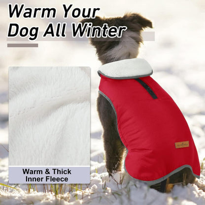 Winter Hundemantel wasserdicht Winterjacke Reflektierend Große Hunde