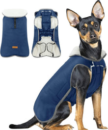 Hundemantel Wasserdicht, Hundejacke Fleece Wintermantel