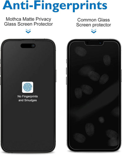 Mothca Sichtschutzfolie Matt iPhone 14 Pro Privacy Glas 9H Schutzfolie
