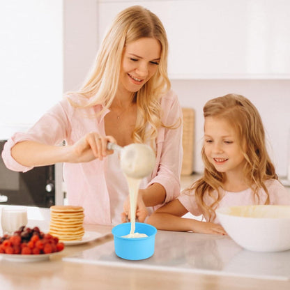 4er Set Silikon Backformen für Mini Kuchen 4 Zoll