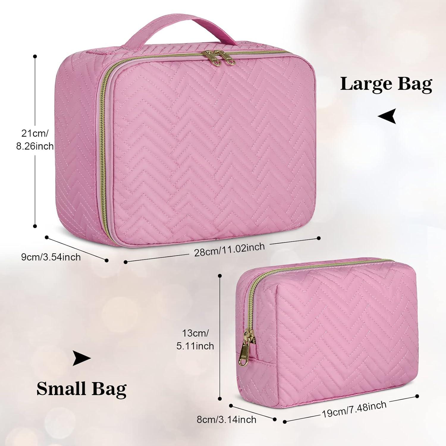 Wasserdichte Kosmetiktasche zum Aufhängen 2 Stück Rosa