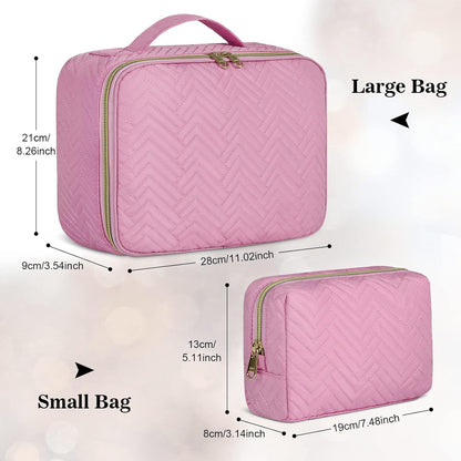 Wasserdichte Kosmetiktasche zum Aufhängen 2 Stück Rosa
