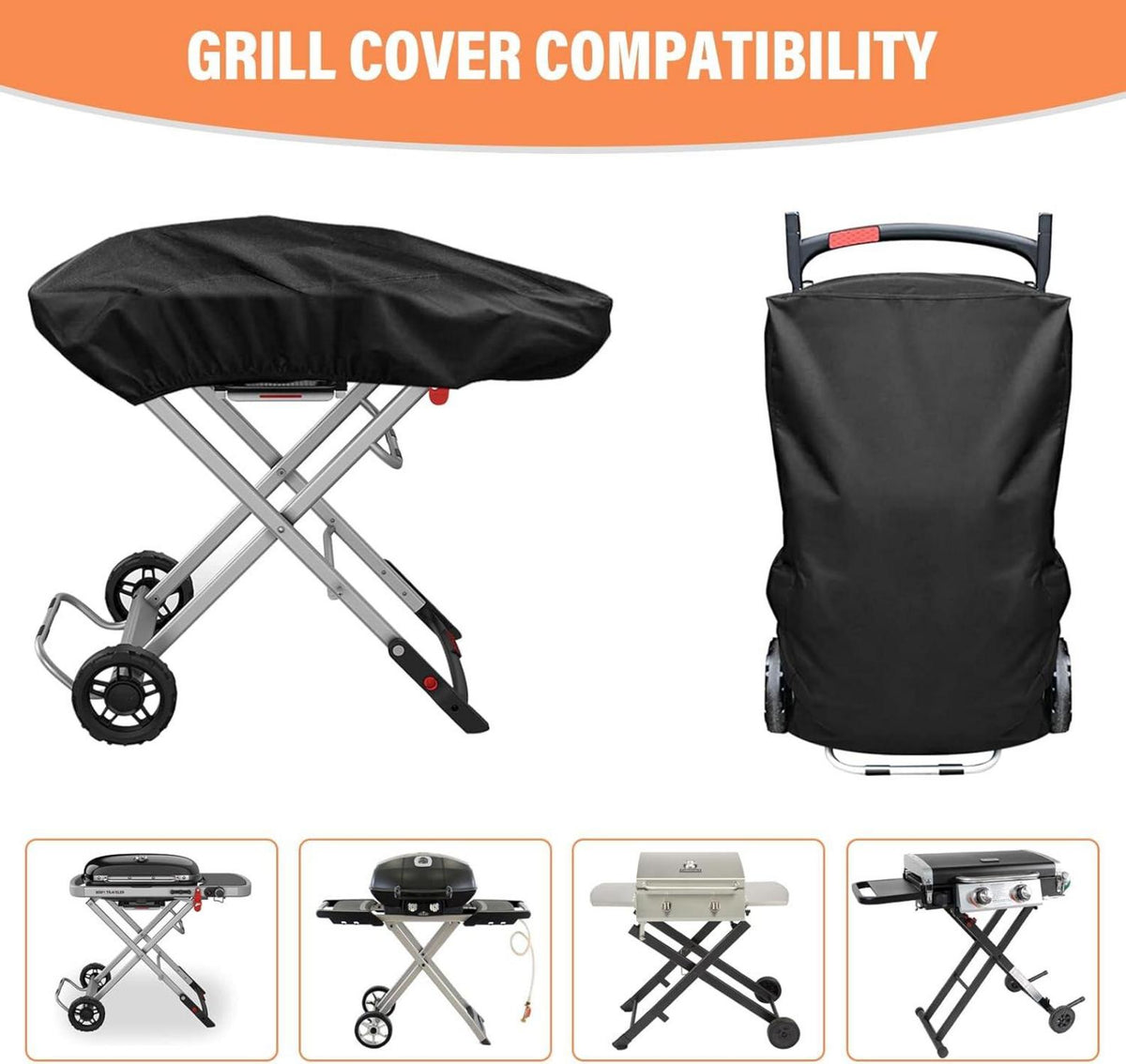 Gasgrill Abdeckung wasserdicht 99x48x24cm für Weber Traveler BBQ