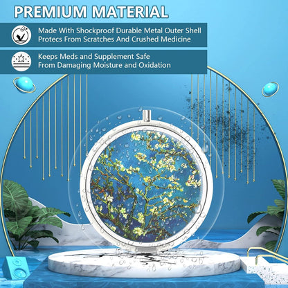 Pillendose Medizin Tablet Vitamin Halter Organizer 3 Fächer