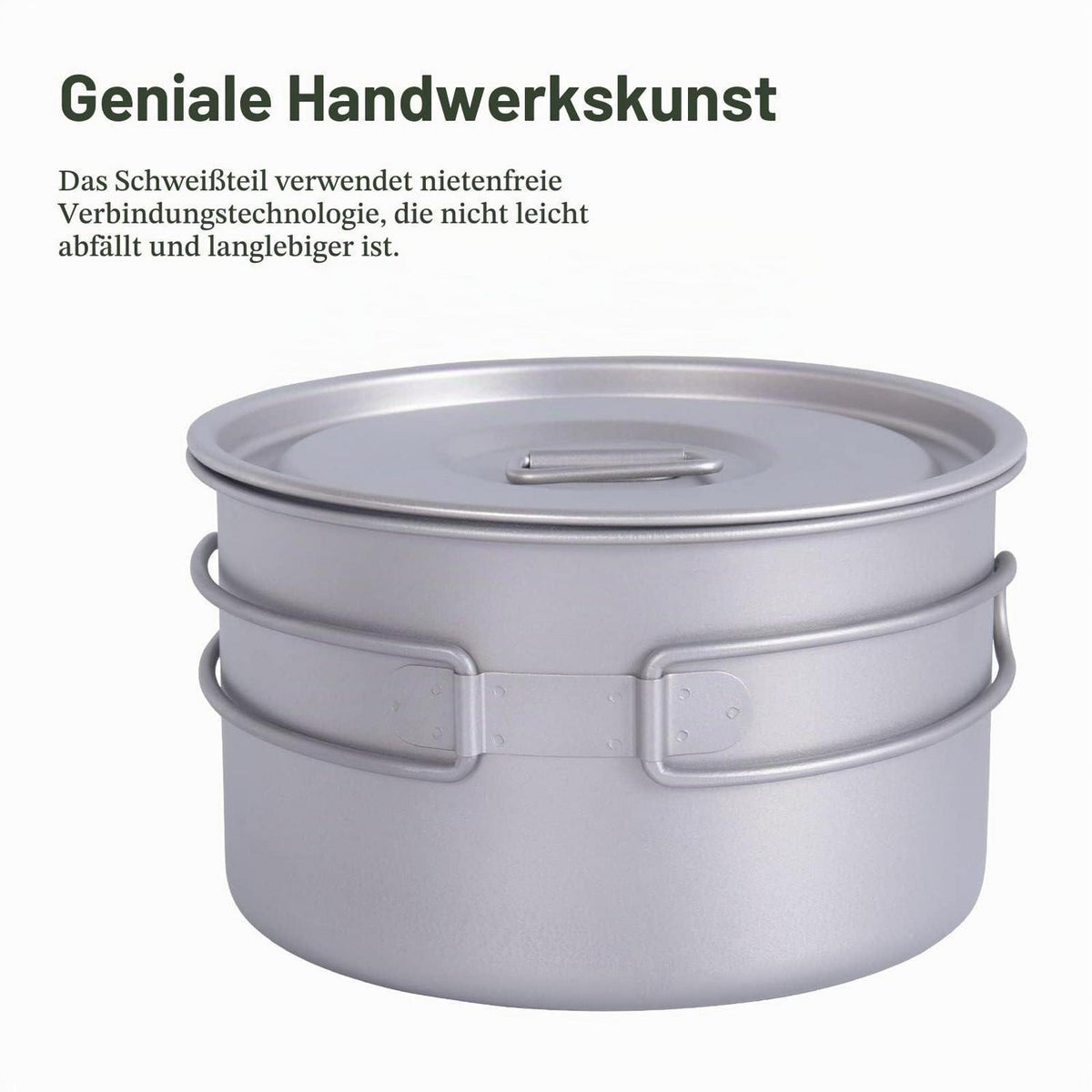 Titan Kochtopf Set Camping – Ultraleicht & Vielseitig