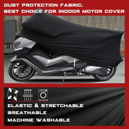 Indoor Motorrad Abdeckplane Stretch Stoff XL Schwarz