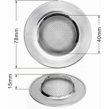 Abflusssieb Dusche Edelstahl - 2er Set, Ø7,8cm