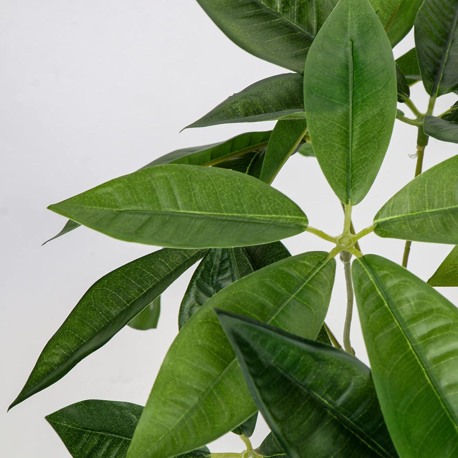 Kunstpflanze Pachira Aquatica 45cm Bonsai Dekoration Topf
