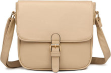Umhängetasche Damen Mittelgroß Crossbody Bag PU Leder Schwarz