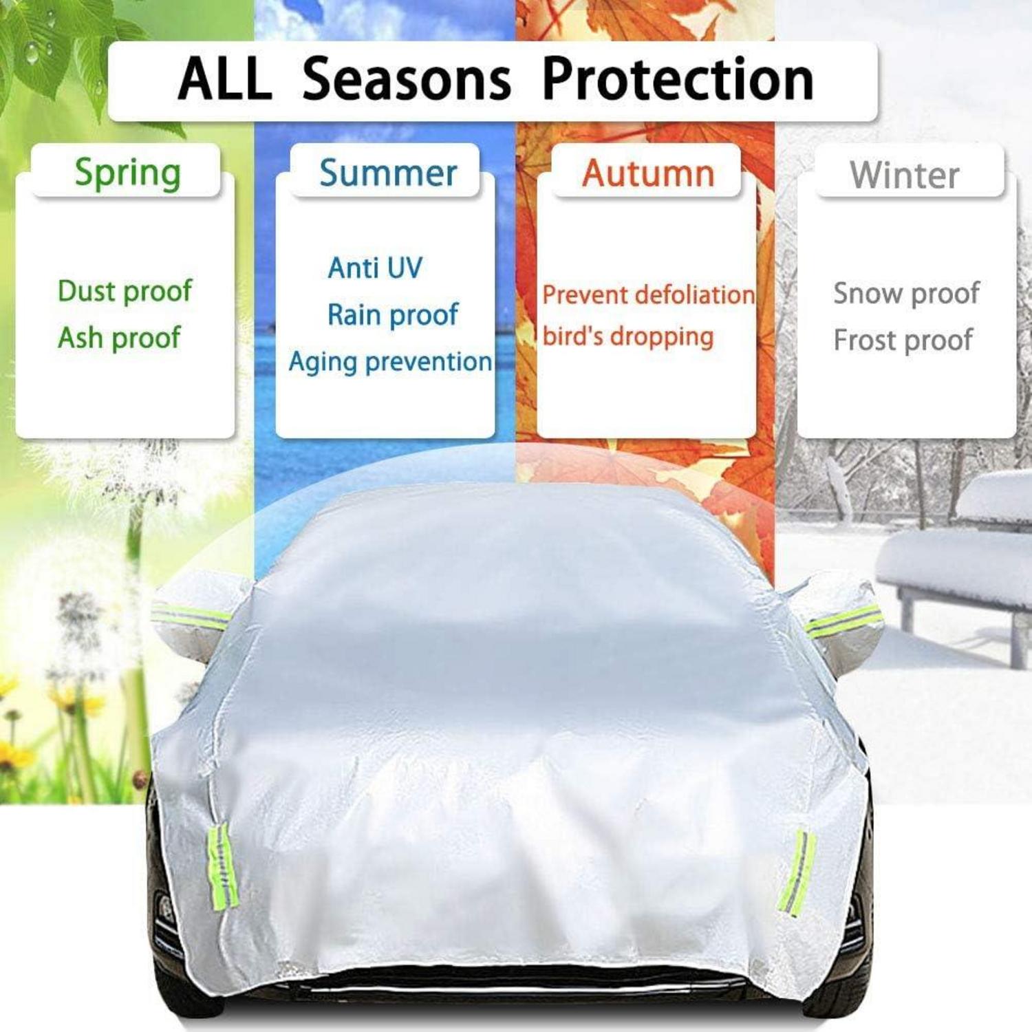 Konnfeir Halbgarage Auto Windschutzscheibe Abdeckplane wasserdicht Winter Sommer