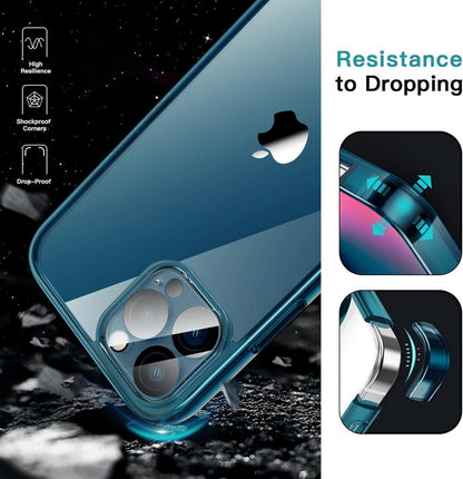 JETech iPhone 12 Pro Max Hülle 5-in-1 Schutz Set Navy