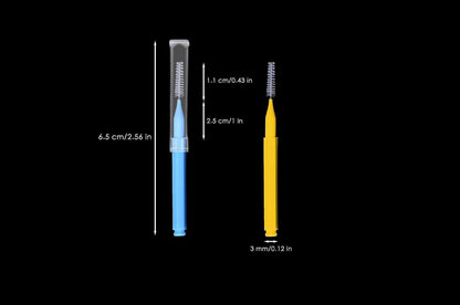 Interdentalbürsten 100 Stück Zahnzwischenraumbürsten Wiederverwendbar