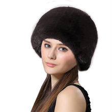 Kosakenmütze Damen Kunstpelz warm für Winterreisen Skifahren Schwarz