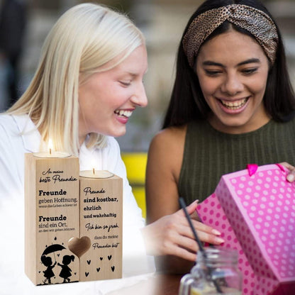 Kerzenständer Herzförmiger Freundin Geschenk Geburtstag Weihnachten Frauen
