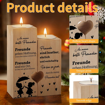 Herz Kerzenständer Freundin Geschenke Geburtstag Weihnachten
