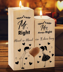 Herzförmiger Kerzenhalter Hochzeit Paare Mr Mrs Verlobung Jahrestag