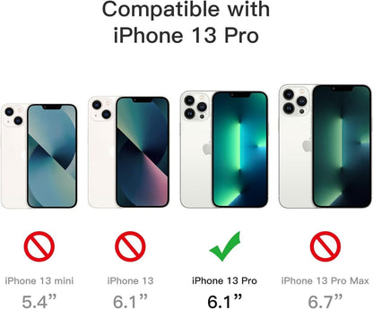 iPhone 13 Pro 6,1 Zoll 5-in-1 Transparente Hülle mit Displayschutz