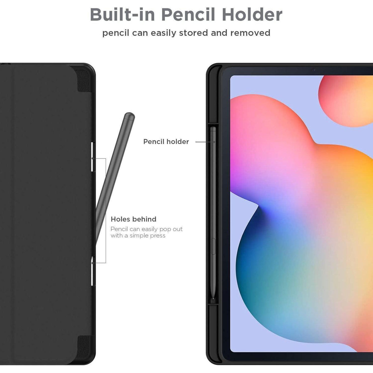 Schutzhülle mit Stifthalter für Samsung Galaxy Tab S6 Lite 10.4 Zoll