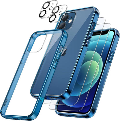 Handyhülle iPhone 12 6,1 Zoll Stoßfest Schutzfolie Kameraschutz