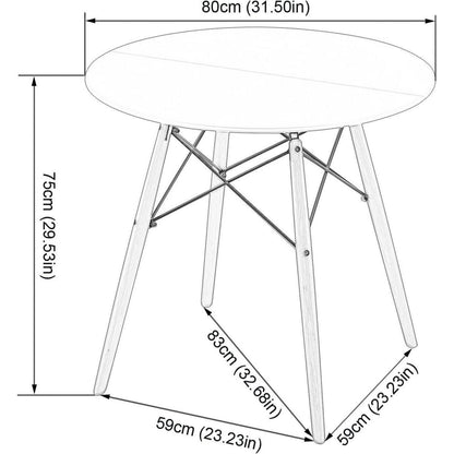 Essgruppe Schwarz: Tisch mit 2 Stühlen für Küche/Esszimmer