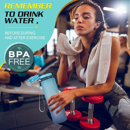 1L HASAGEI Sports Trinkflasche BPA-frei Tritan auslaufsicher