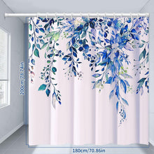 Duschvorhang Blau 180x200cm Wasserdicht & Schimmelresistent