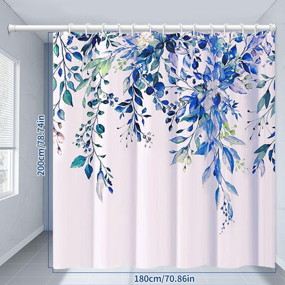 Duschvorhang Blau 180x200cm Wasserdicht & Schimmelresistent