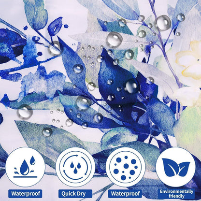 Duschvorhang Blau 180x200cm Wasserdicht & Schimmelresistent