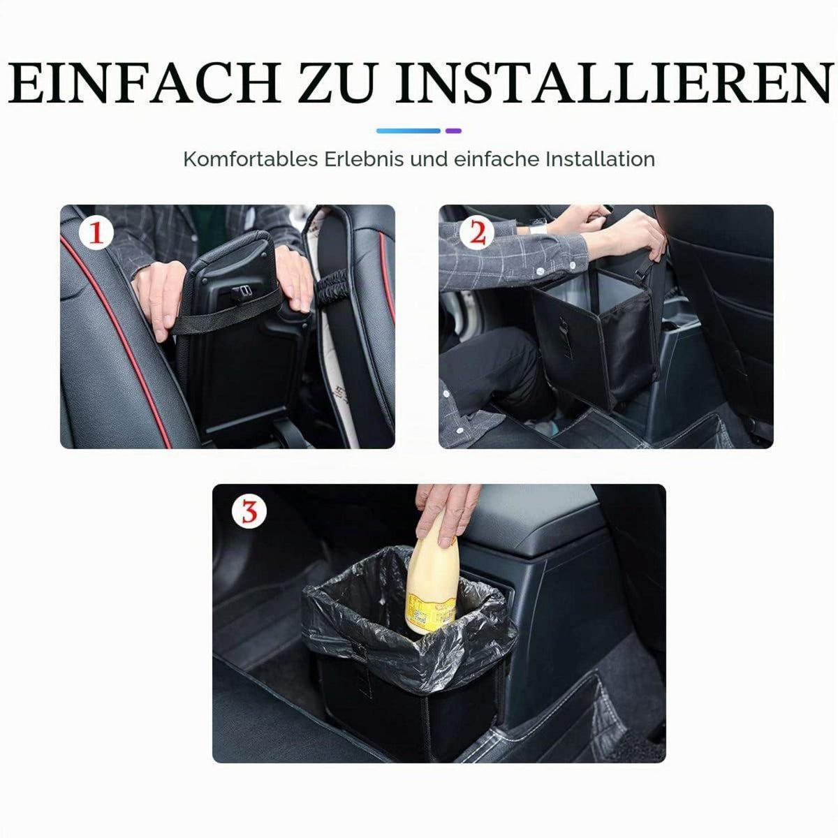 Tragbarer Auto Mülleimer – Wasserdicht & Faltbar für SUV/LKW