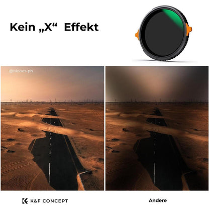 Variabler ND & CPL Filter 46mm 2-6 Blendenstufen Nano-Beschichtung