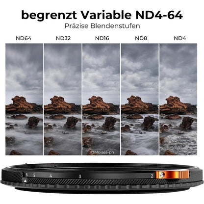Variabler ND & CPL Filter 37mm 2-in-1 ultradünn