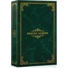 Fotoalbum 10x15cm Grün für 300 Fotos, Einsteckalbum in Lederoptik
