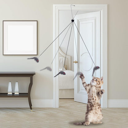 Interaktives Katzenspielzeug Hängende Maus für Katzen