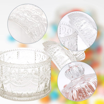 Kristallglas Bonbondose mit Deckel für Süßigkeiten und Snacks