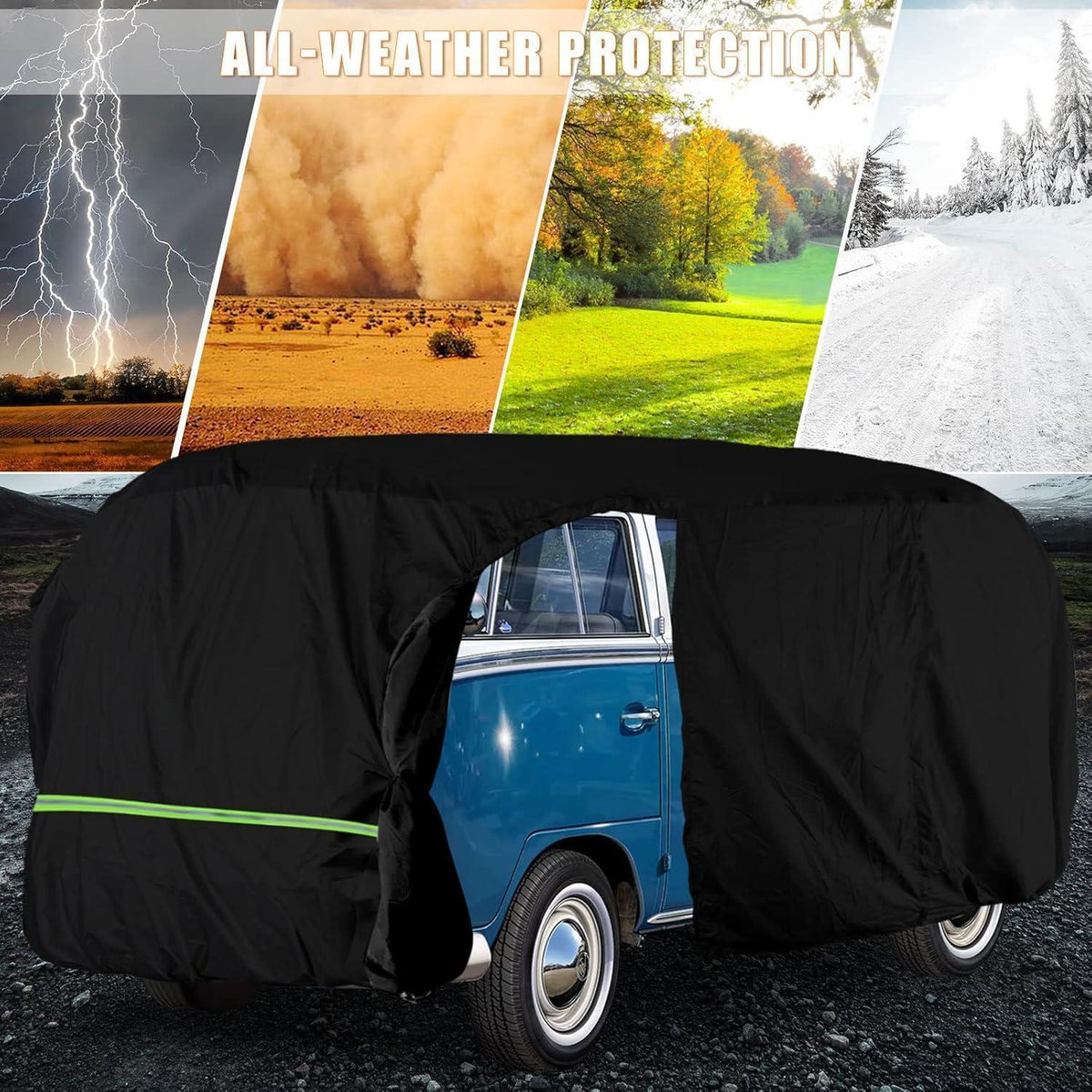 Autoabdeckung VW Transporter T1 T2 T3 1950-1992 – Allwetter Schutz mit Reißverschluss