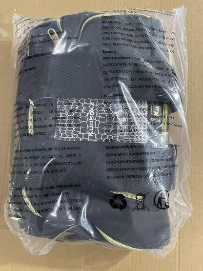 Kuosdaz Damen Rucksack 15.6 Zoll USB Ladeanschluss Grau Wasserdicht Uni Schule