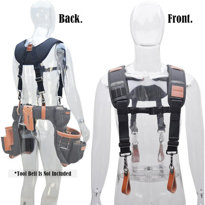 Robuste Leder-Werkzeuggürtel-Hosenträger für Bau & Tischler