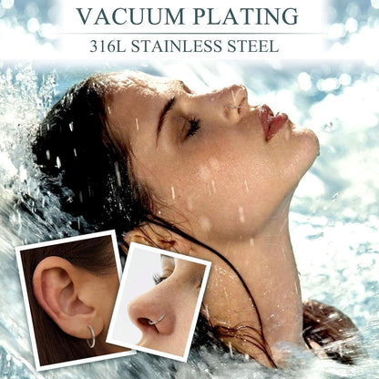 Segmentring Nasenring Septum Knorpel Helix Lippenring 10 Stück 316L Stahl 16G
