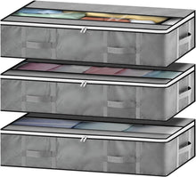 Unterbett Aufbewahrungsbox 3er Set Vliesstoff Organizer mit