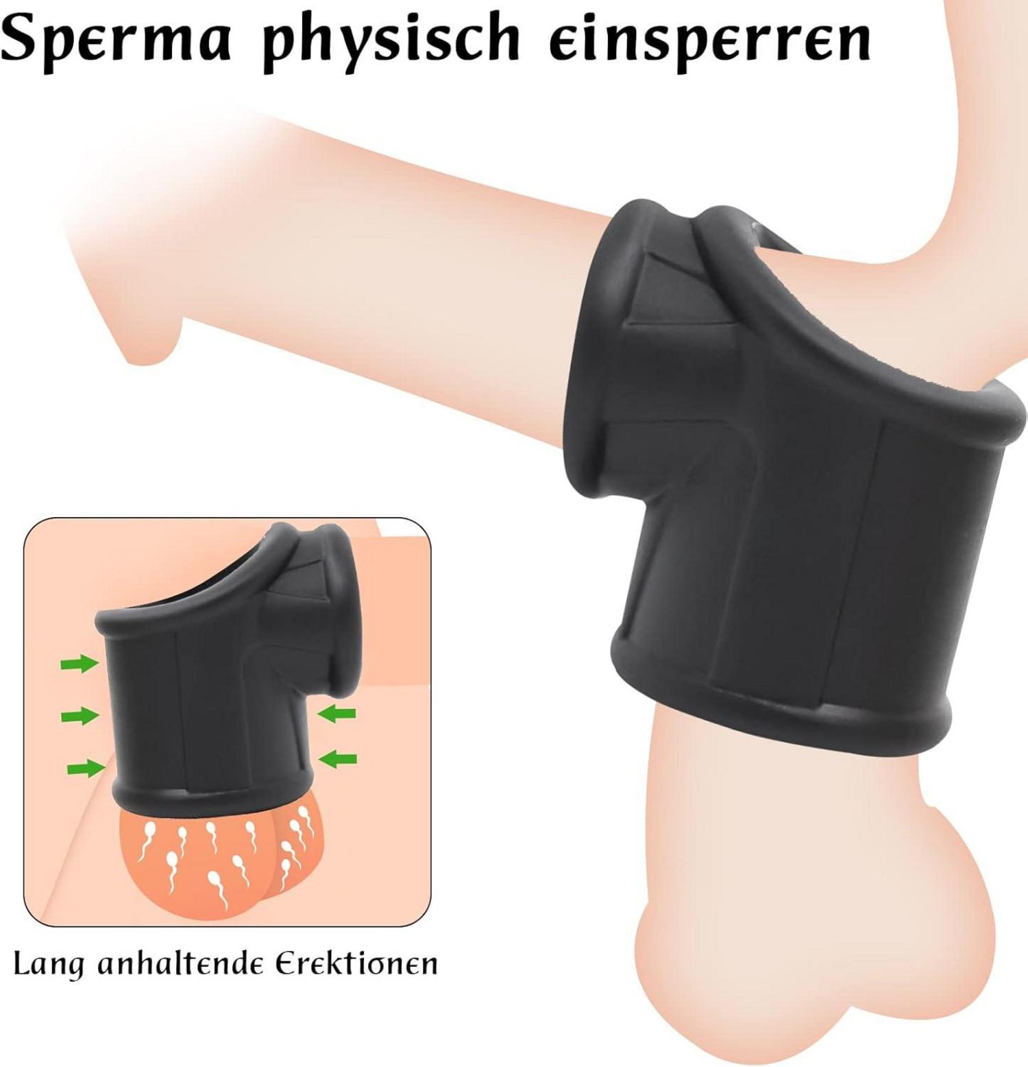Penisring Silikon Cockringe Extrem Set ab 18 Schwarz