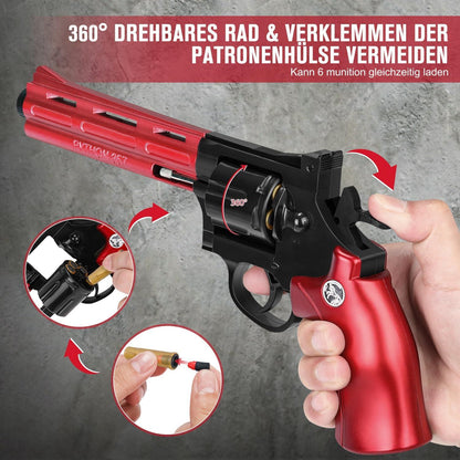 360° drehbares Magazin Soft Bullet Gun 48 Kugeln Kinder Spiele