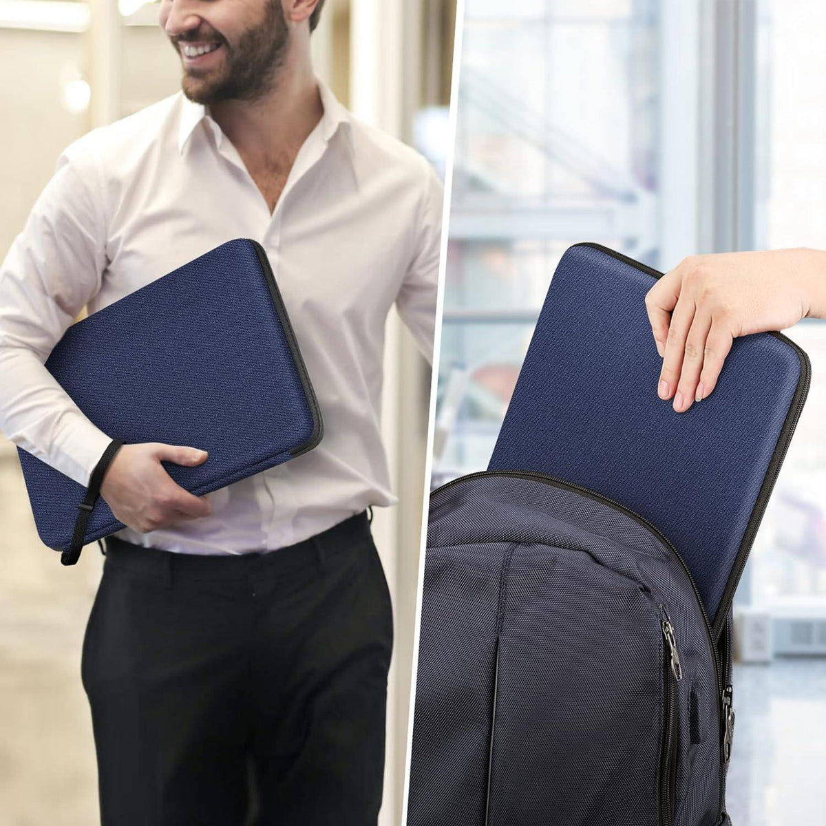 FINPAC Laptop Tasche Hartschale für 16 Zoll MacBook Pro & 15,6 Zoll Lenovo