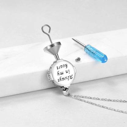 Urne Halskette Sterling Silber keltischer Knoten Asche Anhänger Wikinger Geschenk