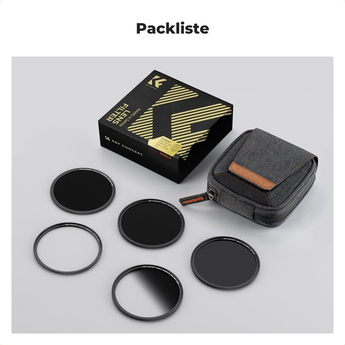 Magnetisches Filterset 58mm mit GND8, ND8, ND64, ND1000