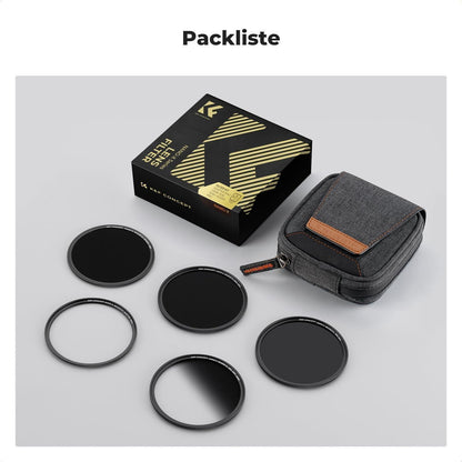 Magnetisches Filterset 58mm mit GND8, ND8, ND64, ND1000