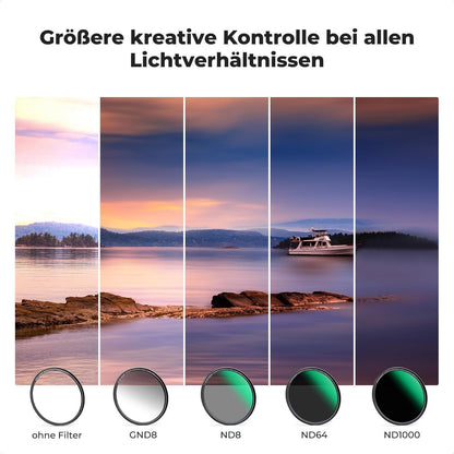 Magnetisches Filterset 49mm GND8 ND8 ND64 ND1000 Schnellwechsel