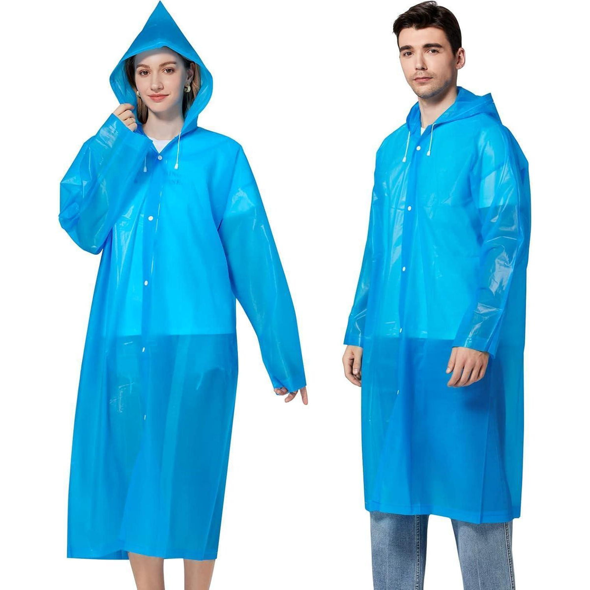 Wasserdichter Regenponcho Damen Herren – Faltbar & Wiederverwendbar