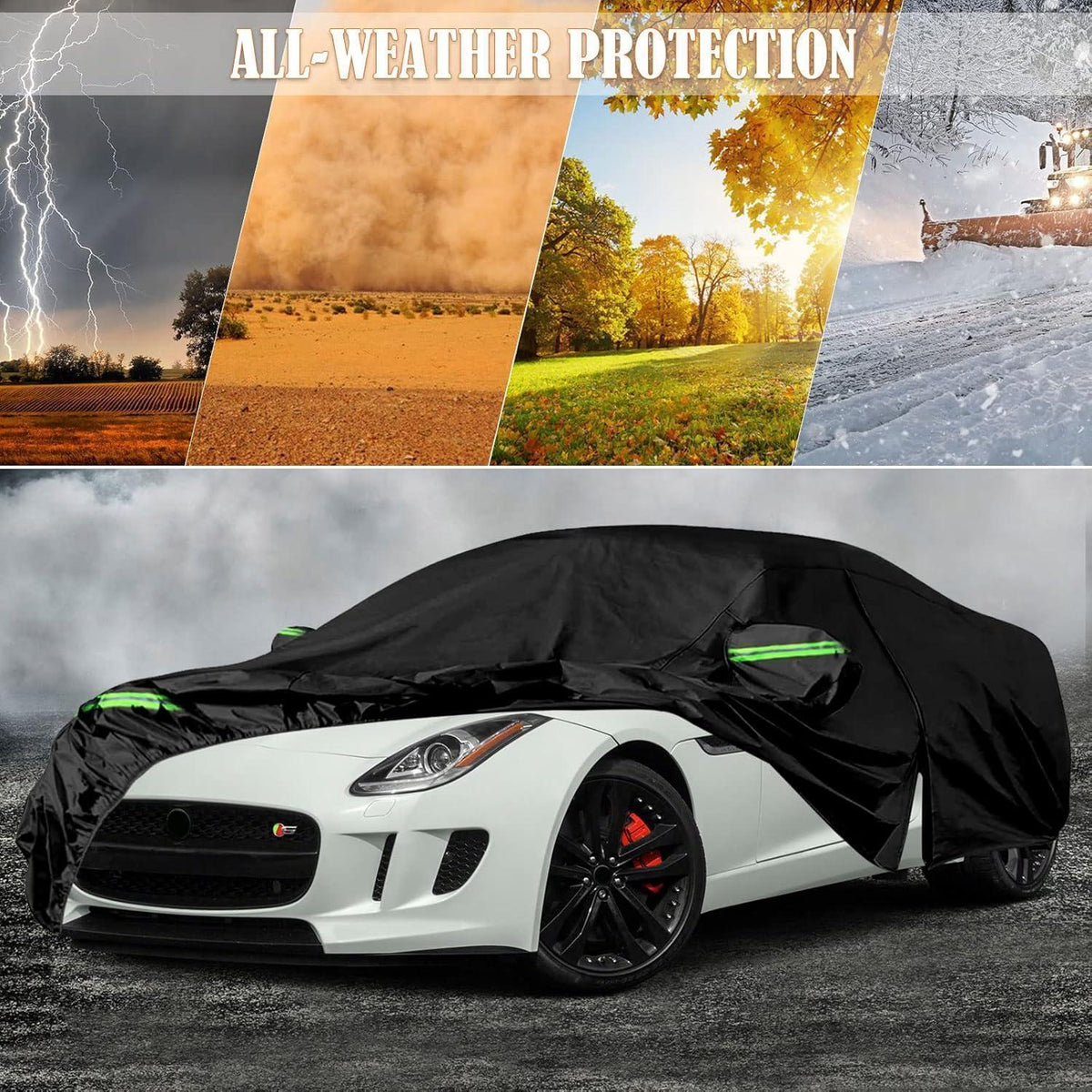 Auto Abdeckung Jaguar F-Type 2014-2025, Wasserdicht & Atmungsaktiv